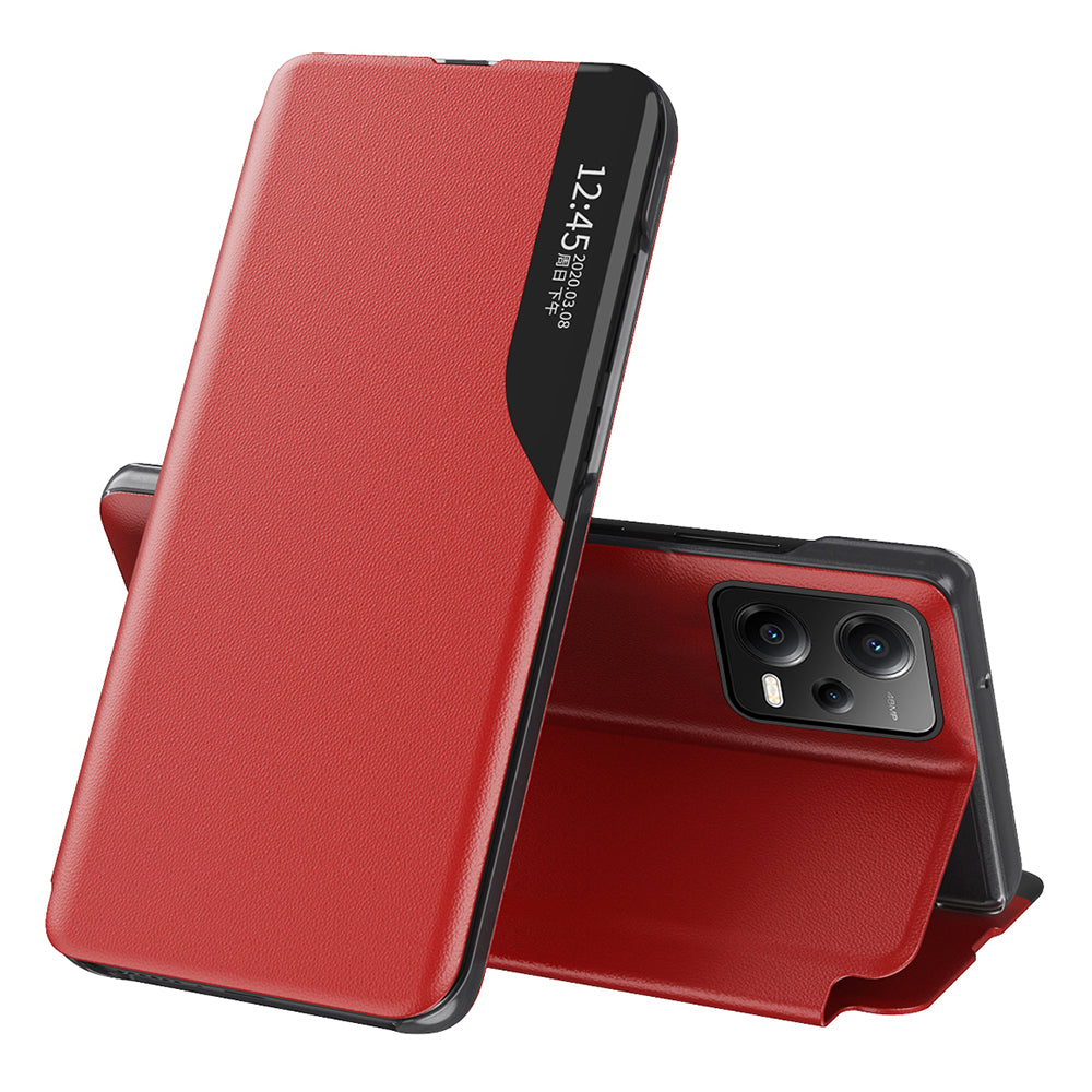For Xiaomi Poco X5 5G Redmi Note 12 5G (Global) (India) (China) PU Leather Phone Stand Case Side View Window Phone Cover For Xiaomi Poco X5 5G Redmi Note 12 5G (Global) (India) (China) PU Leather Phone Stand Case Side View Window Phone Cover